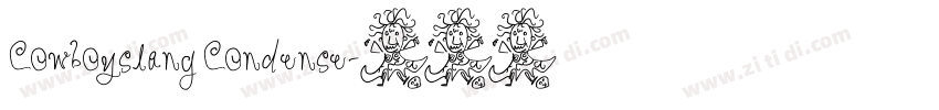 Cowboyslang Condense字体转换